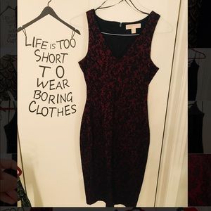 ❤️🖤Michael Kors. Dress. Sz. 2. Red & Black🖤❤️